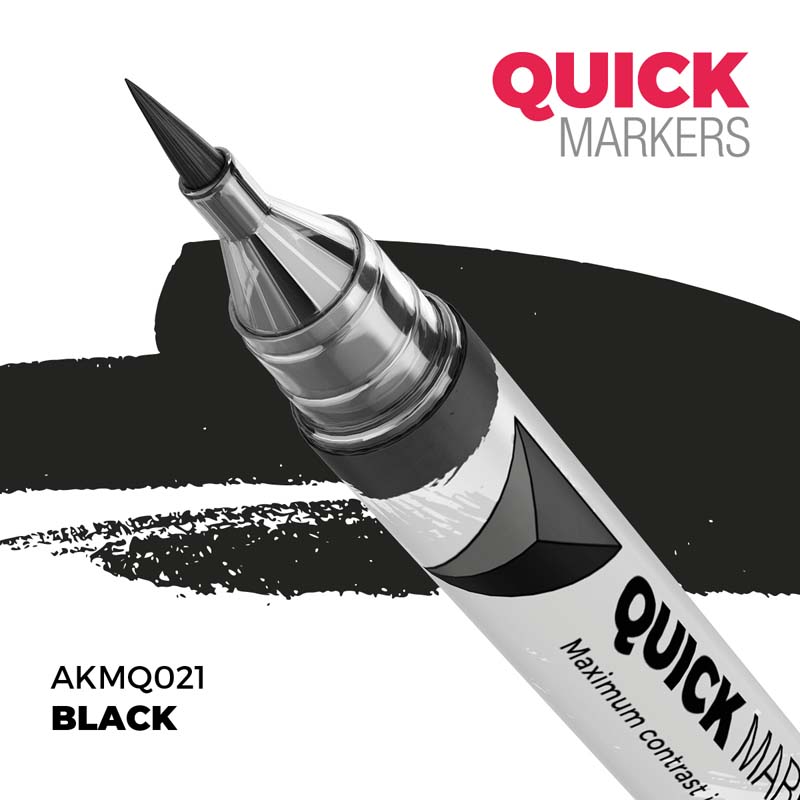 AK Interactive Black - Quick Marker AKMQ021