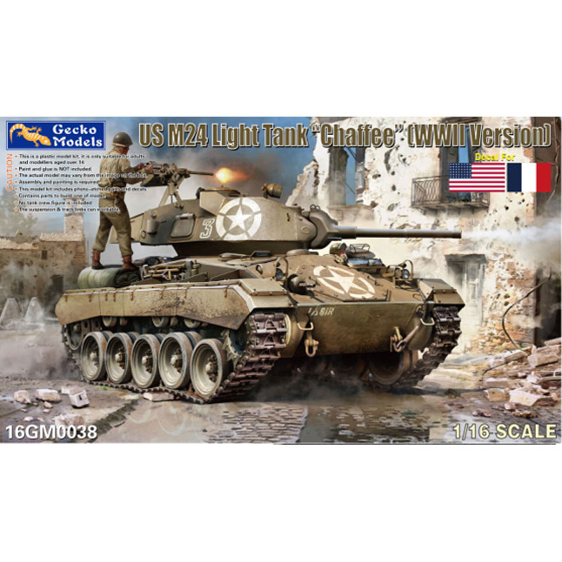 Gecko Models US M24 Light Tank Chaffee (1/16) 16GM0038