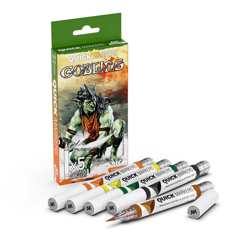 AK Interactive Goblins Quick Markers Set AKMQ108