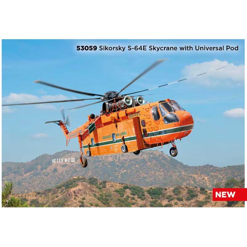 ICM Sikorsky S-64E Skycrane With Universal Pod (1/35) 53059
