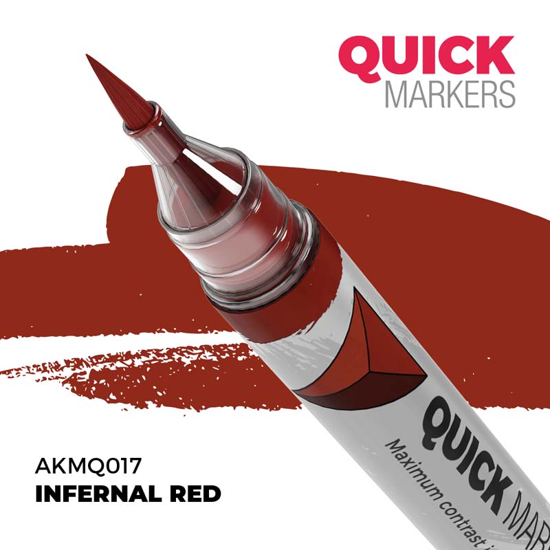 AK Interactive Infernal Red - Quick Marker AKMQ017
