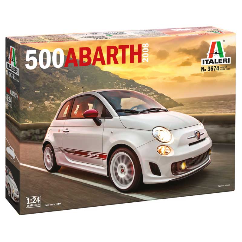 Italeri Fiat 500 Abarth (2008) (1/24) 3674 Italeri Fiat 500 Abarth (2008) (1/24) 3674