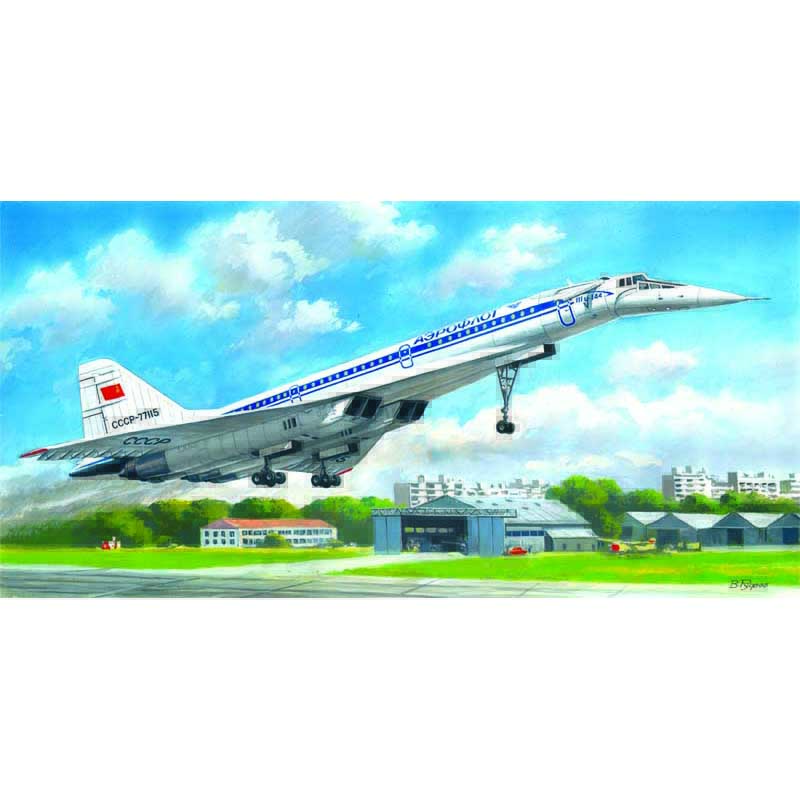 1/144 Tupolev-144 D Soviet Supersonic Aircraft ICM 14402 *Damaged Box*