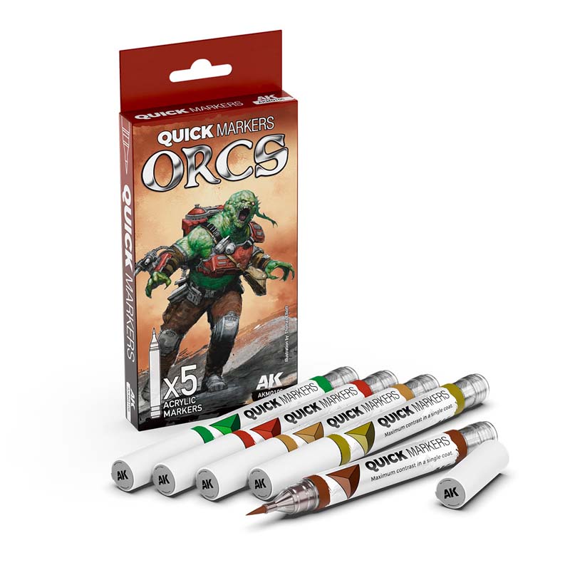AK Interactive Orcs Quick Markers Set AKMQ106