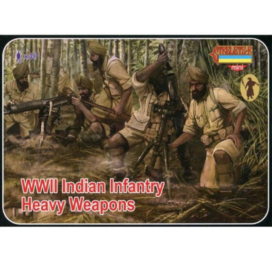 Strelets-R WWII Indian Infantry Heavy Weapons (40 Pcs) (1/72) M129 Strelets-R WWII Indian Infantry Heavy Weapons (40 Pcs) (1/72) M129