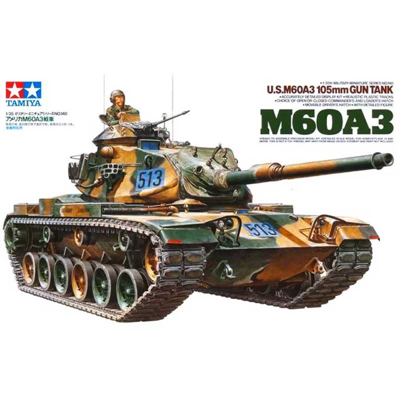 Tamiya U.S. M60A3 105mm Gun Tank (1/35) 35140