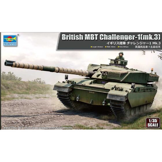 Trumpeter British Army Challenger 1 Mk 3 Main Battle Tank (1/35) 09611 Trumpeter British Army Challenger 1 Mk 3 Main Battle Tank (1/35) 09611