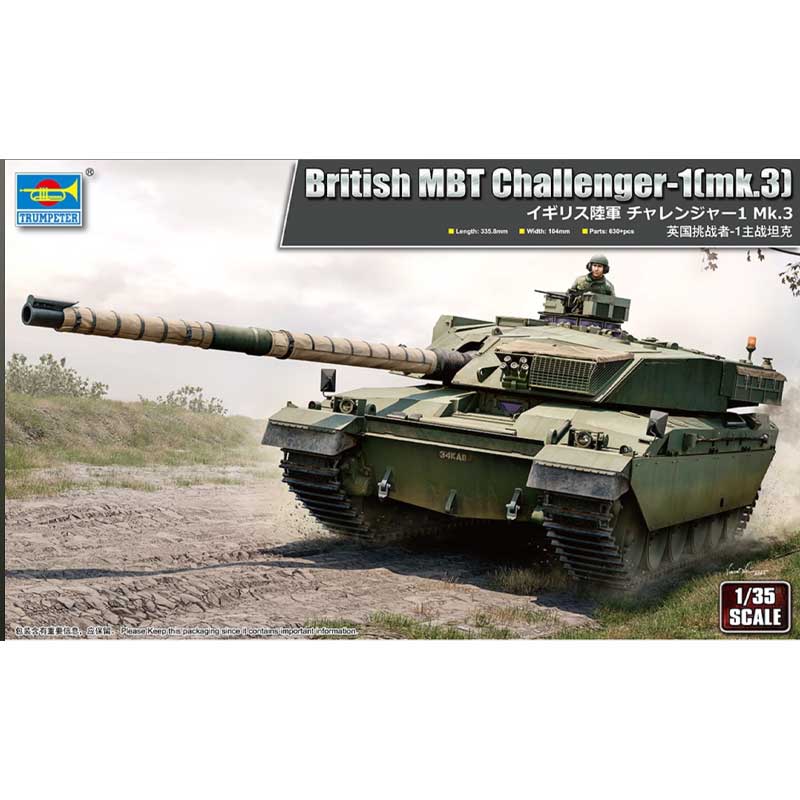 Trumpeter British Army Challenger 1 Mk 3 Main Battle Tank (1/35) 09611