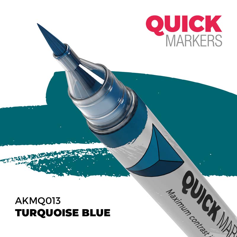 AK Interactive Turquoise Blue - Quick Marker AKMQ013