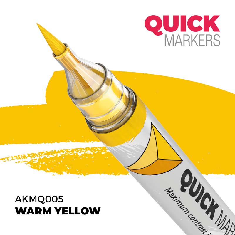 AK Interactive Warm Yellow - Quick Marker AKMQ005