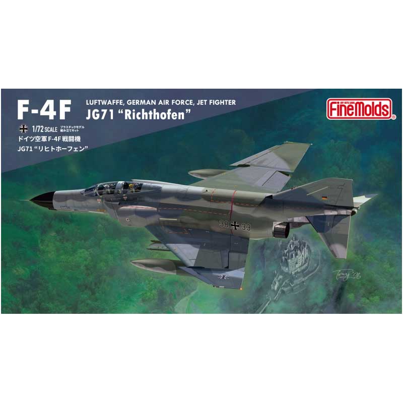 Fine Molds Luftwaffe F-4F Fighter JG71 “Richthofen” (1/72) FX06