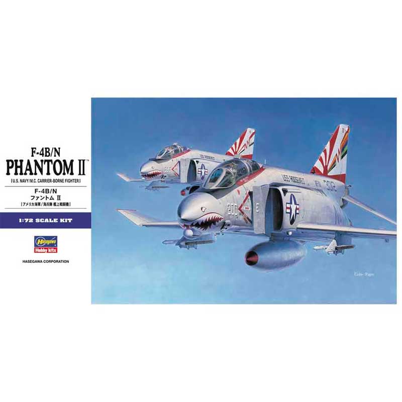 Hasegawa F-4B/N Phantom II U.S. Navy Carrier Fighter (1/72) E36