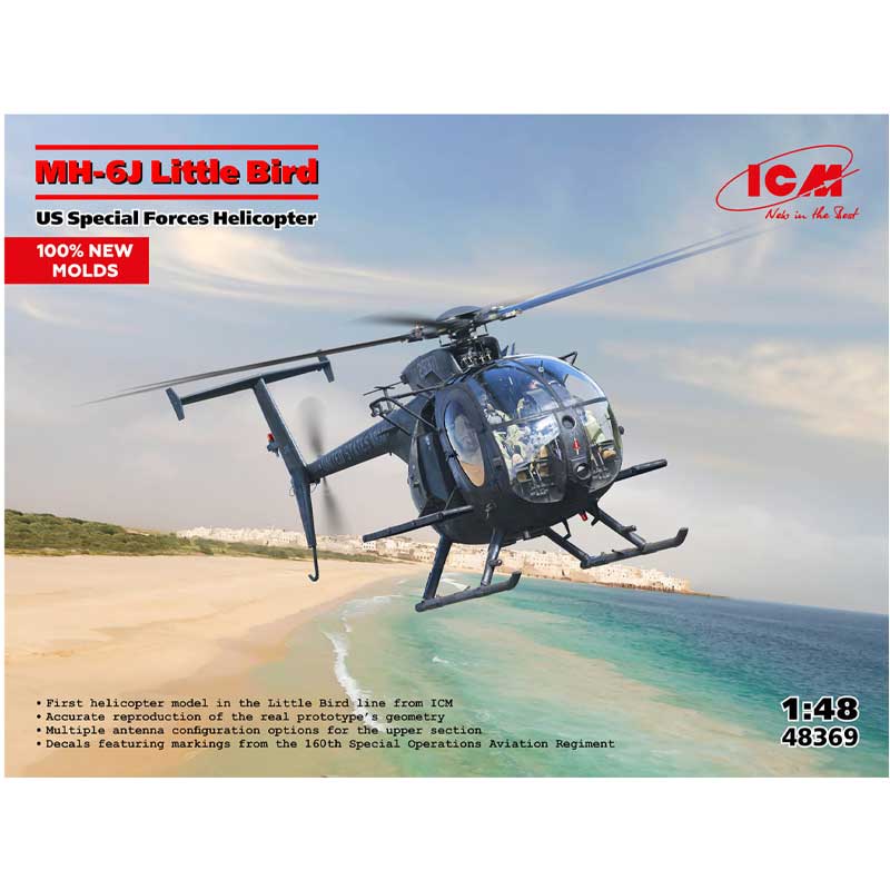 ICM MH-6J Little Bird, U.S. Special Forces Helicopter (1/48) 48369