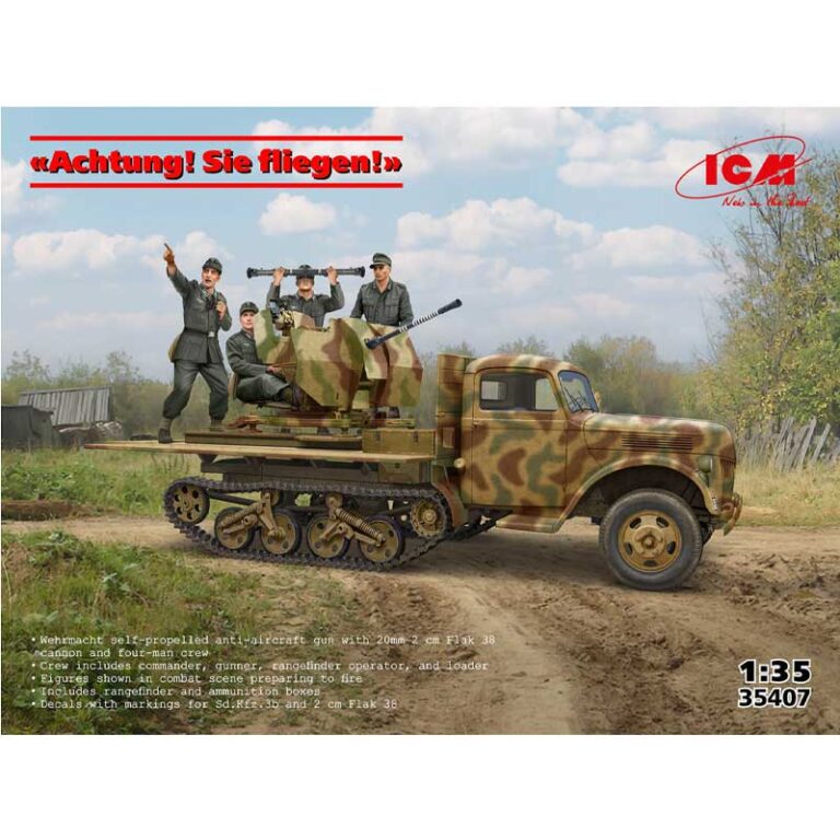 Sd.Kfz.3B 2cm Flak 38 Self-Propelled AA Gun (1/35) 35407 ICM