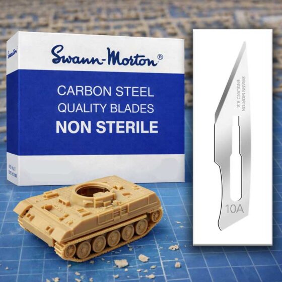 Swann Morton No.10a Hobby Scalpel Blades (100 Pack) 1102 Swann Morton No.10a Hobby Scalpel Blades (100 Pack) 1102