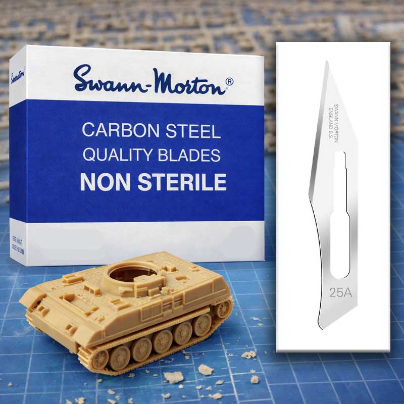 Swann Morton No.25a Hobby Scalpel Blades (100 Pack) 1115