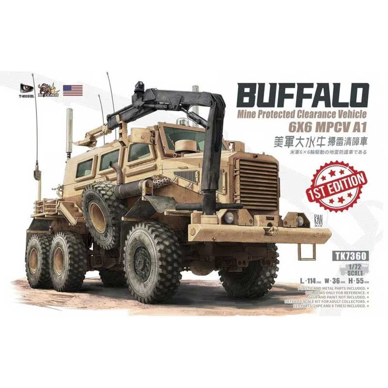 T-Model U.S. Buffalo 6x6 MPCV A1 (1st Edition) (1/72) TK7360-1