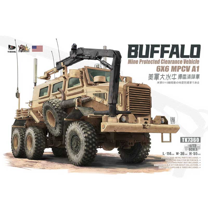 T-Model U.S. 'Buffalo' 6x6 MPCV A1 (Normal Version) (1/72) TK7360