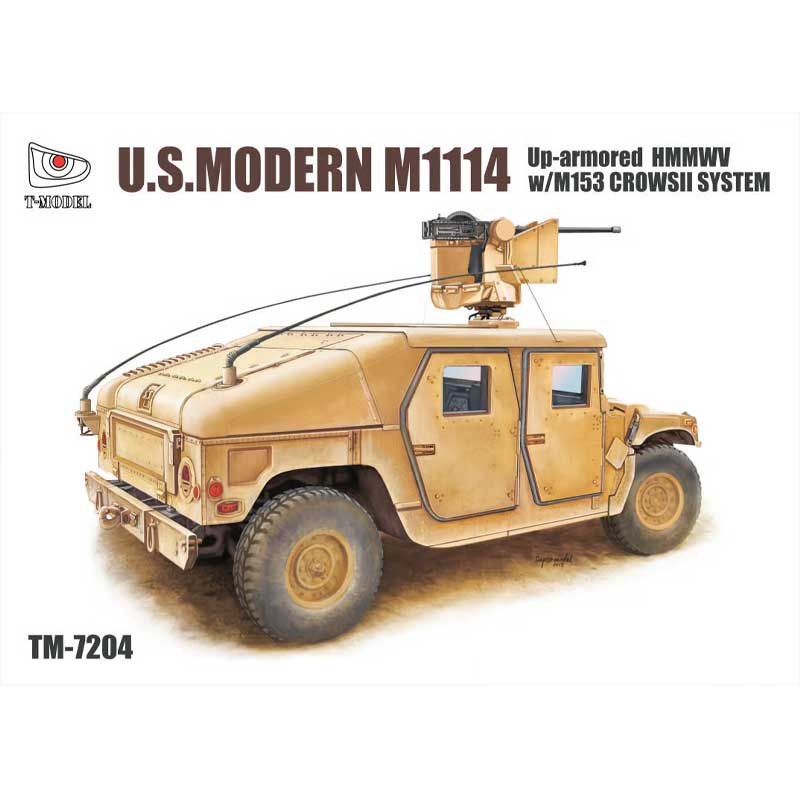 T-Model U.S. HMMWV M1114 w/M153 CROWS II (1/72) TM7204