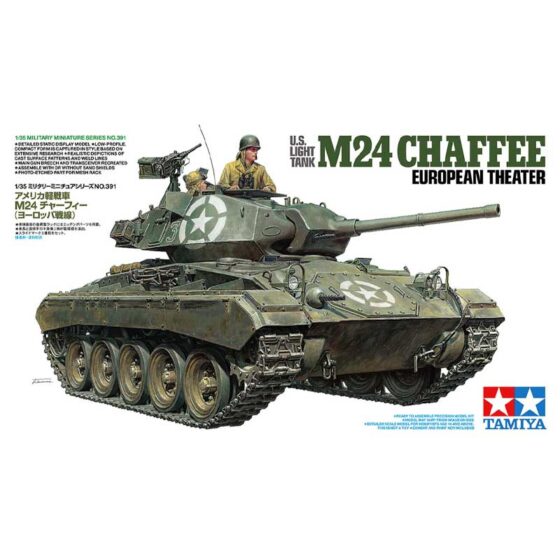 Tamiya U.S. Light Tank M24 Chaffee European Theatre (1/35) 35391 Tamiya U.S. Light Tank M24 Chaffee European Theatre (1/35) 35391