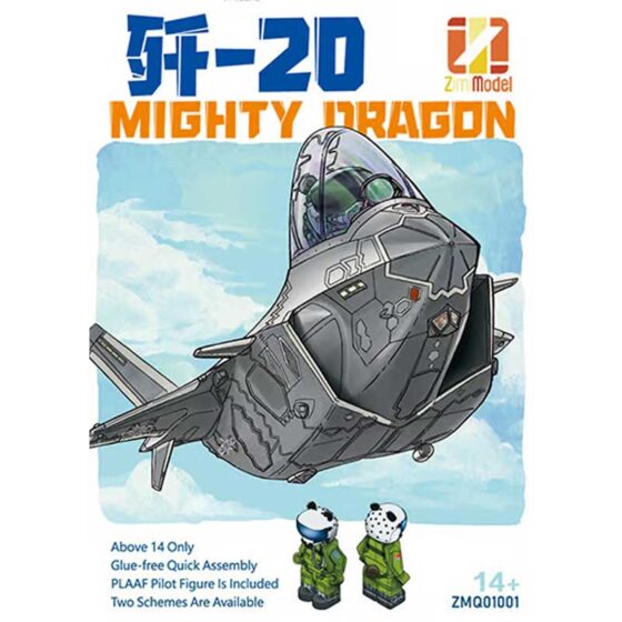 Zimi Model J-20 Mighty Dragon Deformed ZMQ01001 Zimi Model J-20 Mighty Dragon Deformed ZMQ01001