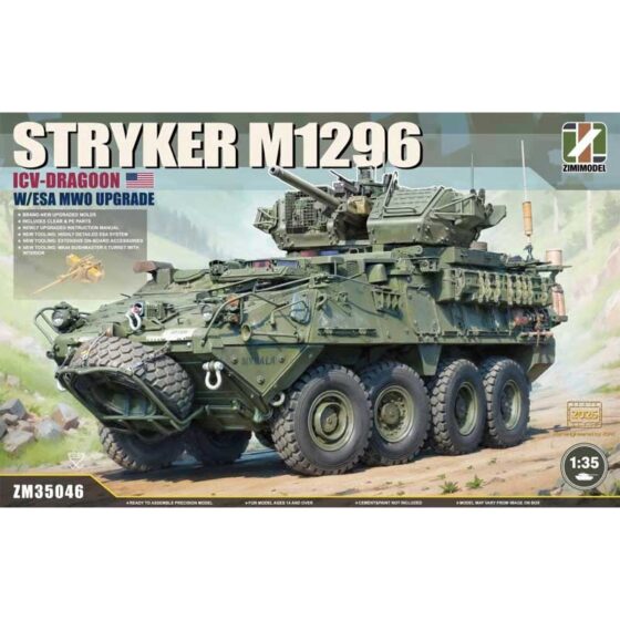 Zimi Model Stryker M1296 ICV-Dragoon & ESA MWO Upgrade (1/35) ZM35046 Zimi Model Stryker M1296 ICV-Dragoon & ESA MWO Upgrade (1/35) ZM35046