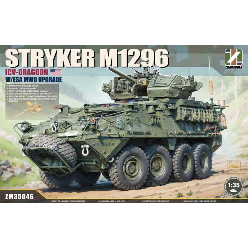 Zimi Model Stryker M1296 ICV-Dragoon & ESA MWO Upgrade (1/35) ZM35046