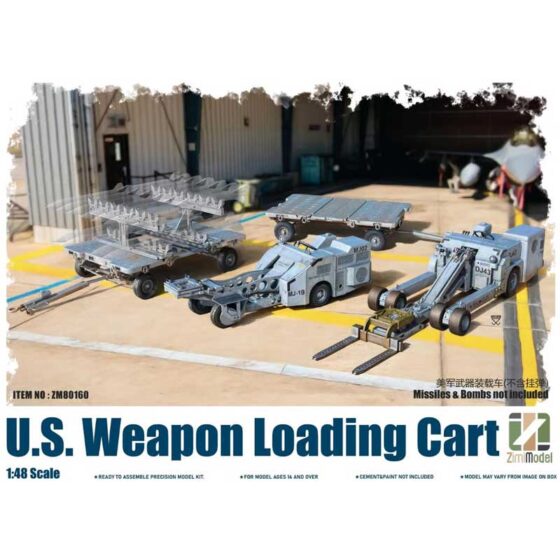 Zimi Model U.S. Weapon Loading Cart (1/48) ZM80160 Zimi Model U.S. Weapon Loading Cart (1/48) ZM80160
