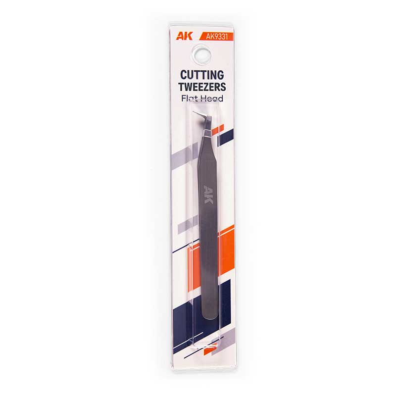 AK Interactive Cutting Tweezers Flat Head Ak9331