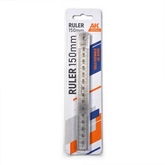 AK Interactive Stainless Steel Ruler 150Mm Ak9546 AK Interactive Stainless Steel Ruler 150Mm Ak9546