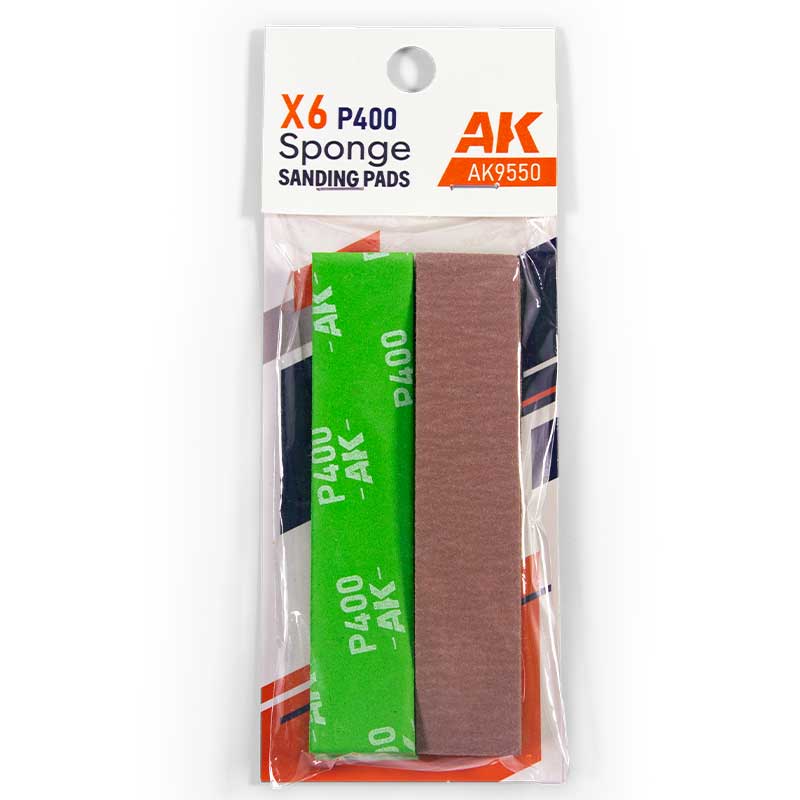 AK Interactive Sponge P400 Grit (6) Ak9550