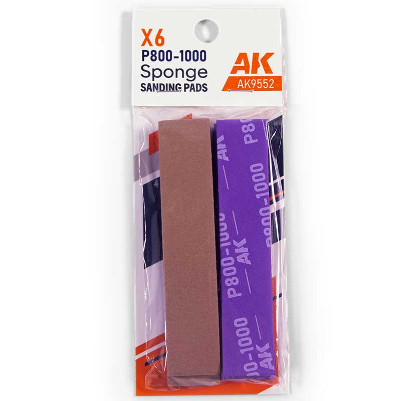 AK Interactive Sponge P800-1000 Grit (6) Ak9552