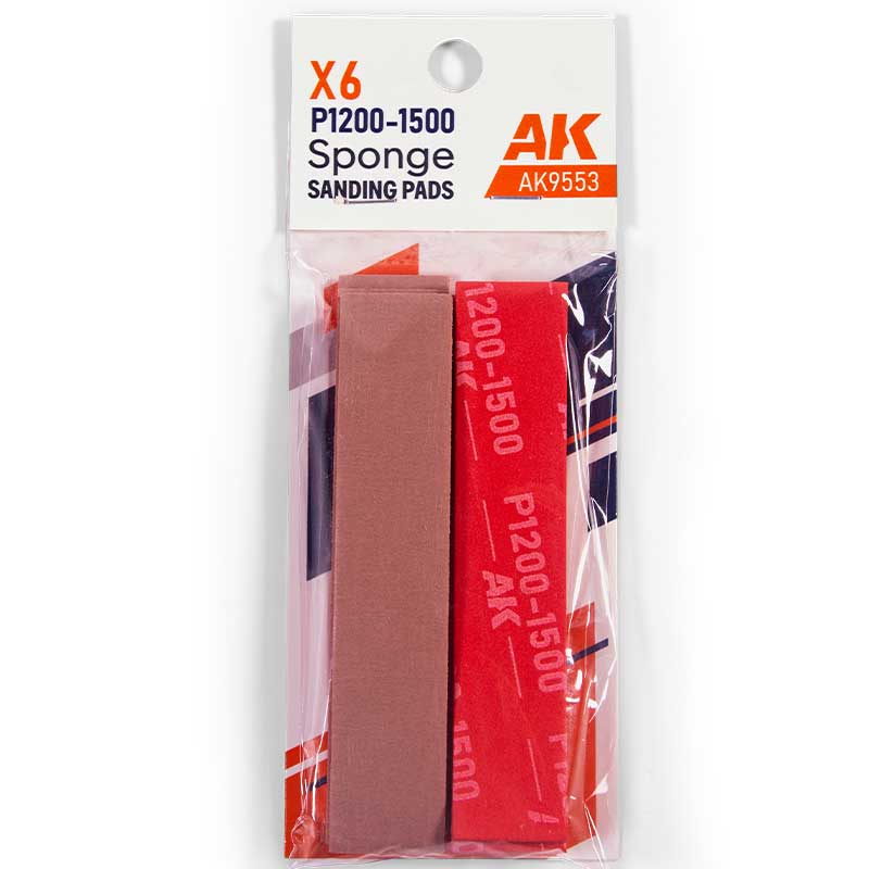 AK Interactive Sponge P1200-1500 Grit (6) Ak9553