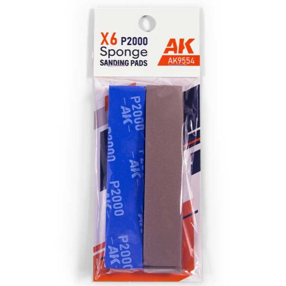 AK Interactive Sponge P2000 Grit (6) Ak9554 AK Interactive Sponge P2000 Grit (6) Ak9554
