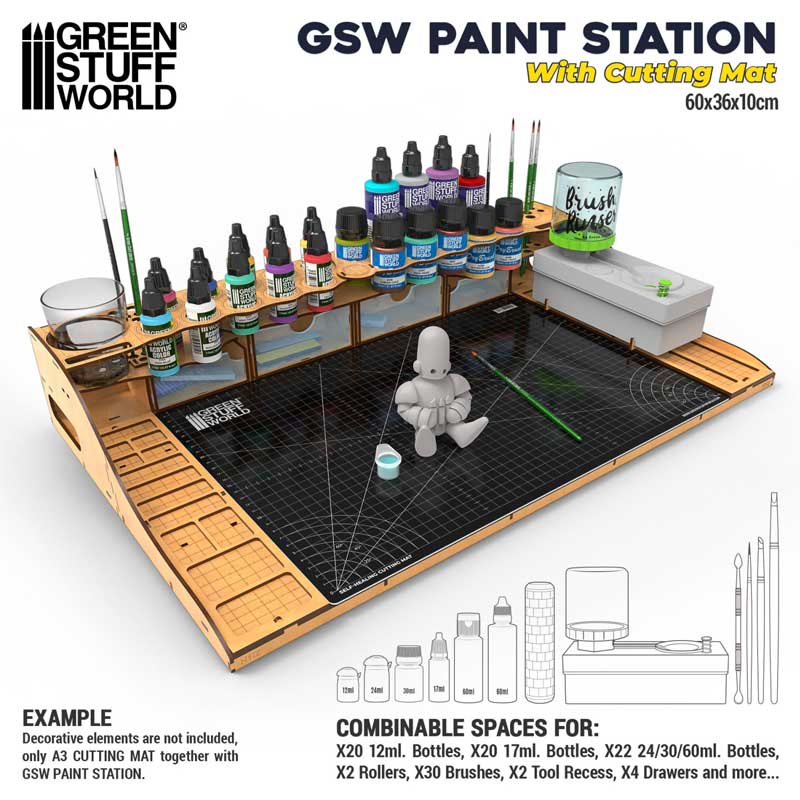 GreenStuffWorld Paint Station With Cutting Mat 12421 - Image 5