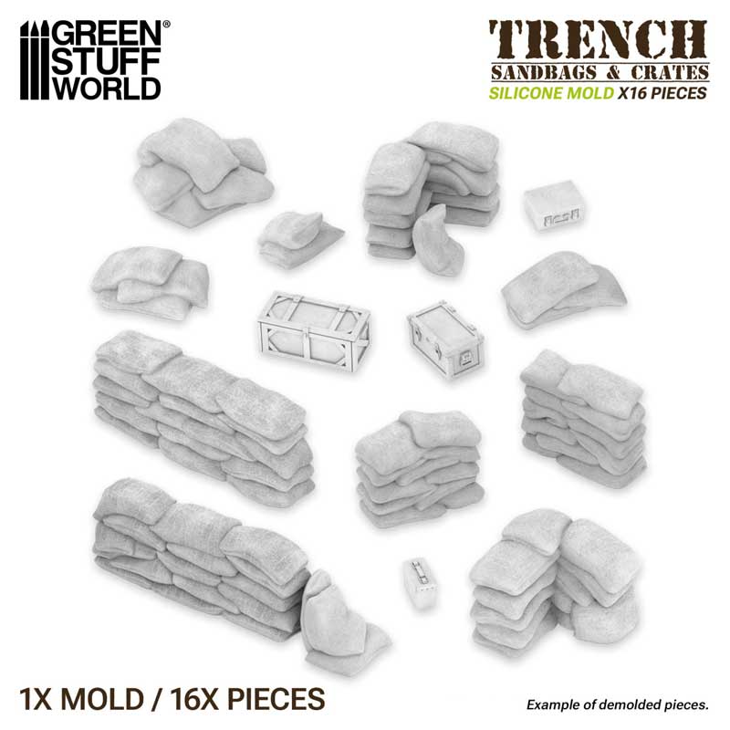 GreenStuffWorld Silicone Mould Sandbags 13405 - Image 5