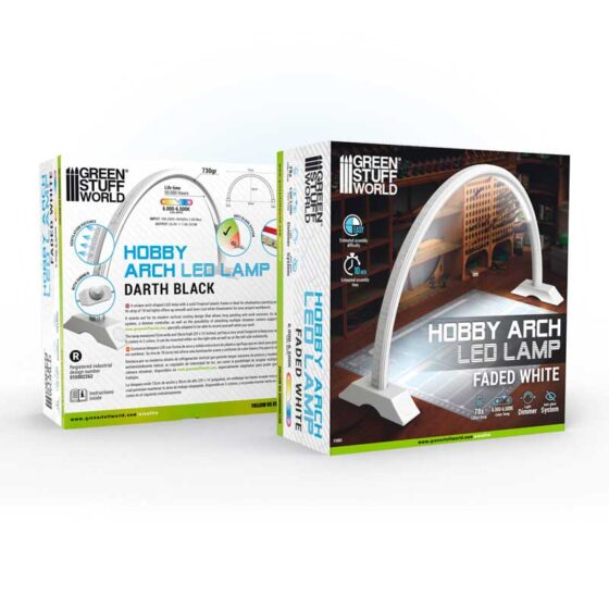 GreenStuffWorld Hobby Arch LED Lamp Faded White GreenStuffWorld Hobby Arch LED Lamp Faded White