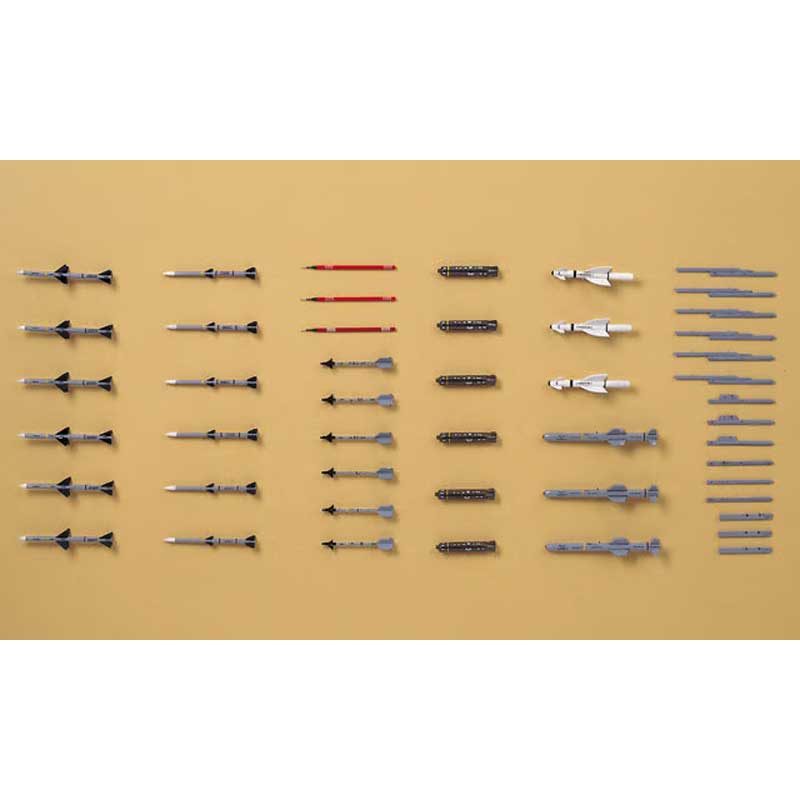 Alternative view of Hasegawa Aircraft Weapon Set 5 U.S Missiles & Launchers (1/72) HAX729