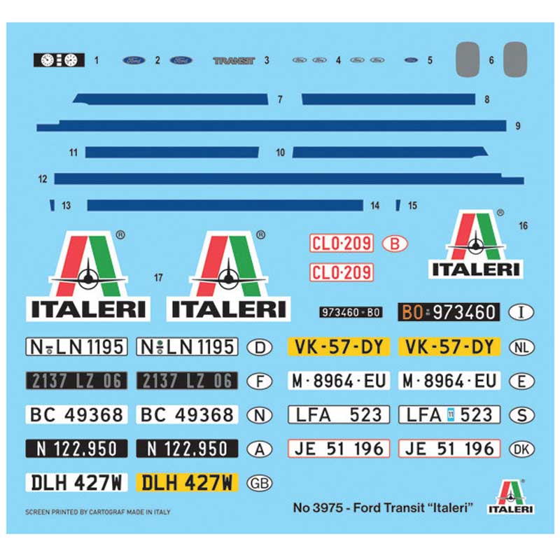 Alternative view of Italeri Ford Transit "Italeri" Van (1/24) 3975