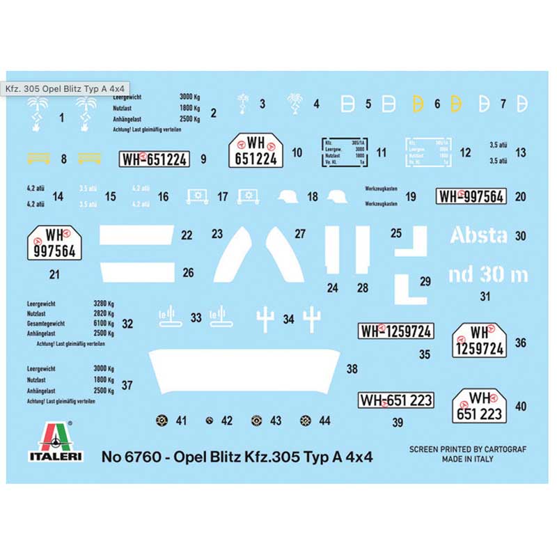 Alternative view of Italeri Kfz. 305 Opel Blitz Typ A 4x4 (1/35) 6760