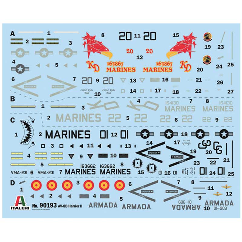 Alternative view of Italeri AV-8B Harrier II (1/72) 90193