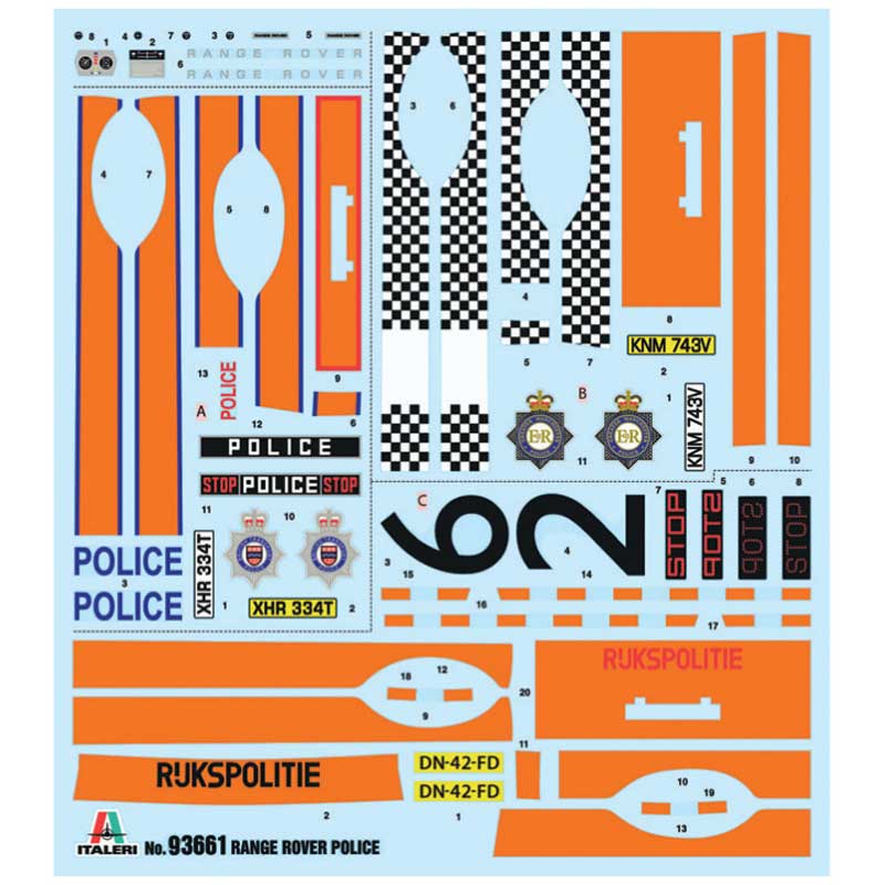 Alternative view of Italeri Range Rover Police Car (1/24) 93661