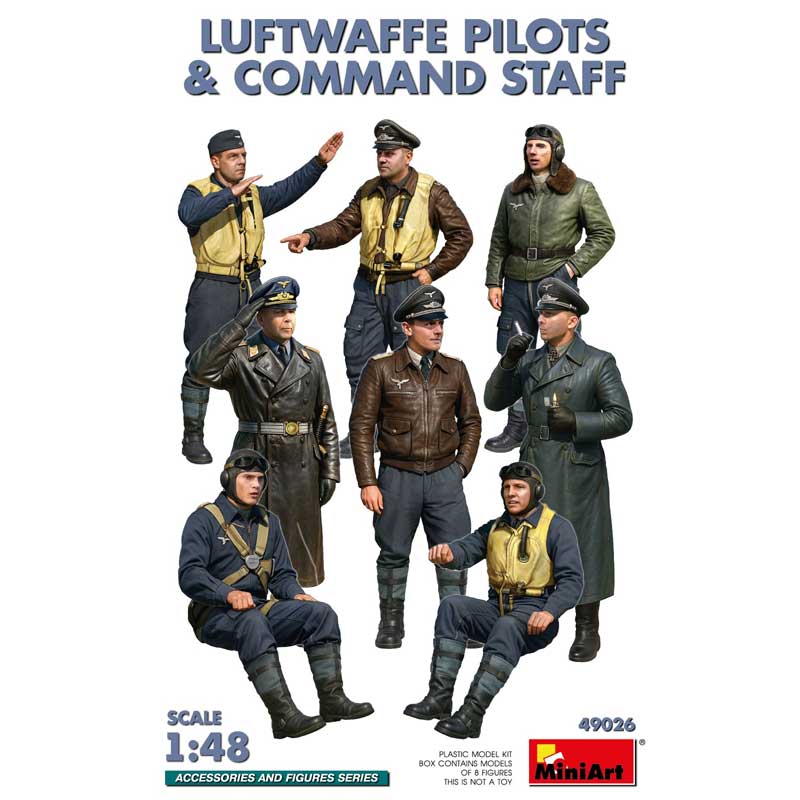 MiniArt Luftwaffe Pilots And Command Staff (1/48) 49026