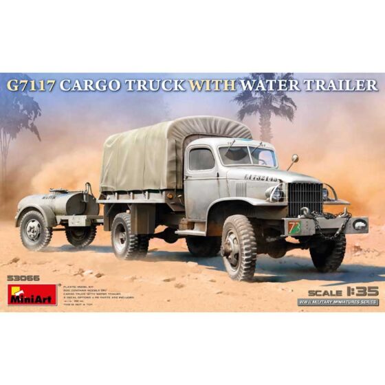 MiniArt G7117 Cargo Truck With Water Trailer (1/35) 53066 MiniArt G7117 Cargo Truck With Water Trailer (1/35) 53066