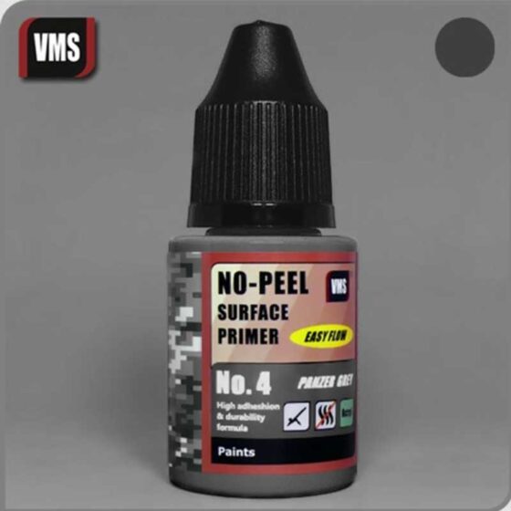 VMS No-Peel Primer No.4 Panzer Grey (30ml) PR04s