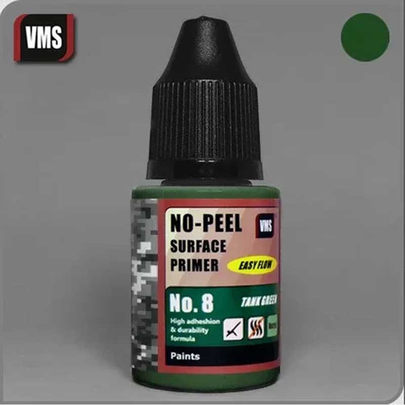VMS No-Peel Primer No.8 Tank Green (30ml) PR08s