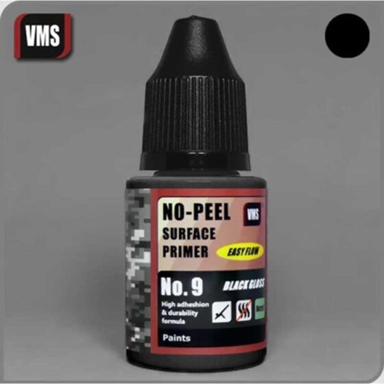 VMS No-Peel Primer No.9 Gloss Black (30ml) PR09s VMS No-Peel Primer No.9 Gloss Black (30ml) PR09s