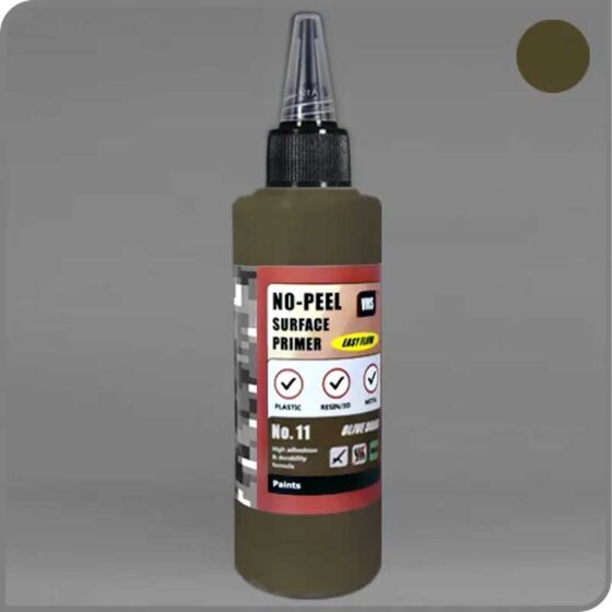 VMS No-Peel Primer No.11 Olive Drab (100ml) PR11 VMS No-Peel Primer No.11 Olive Drab (100ml) PR11