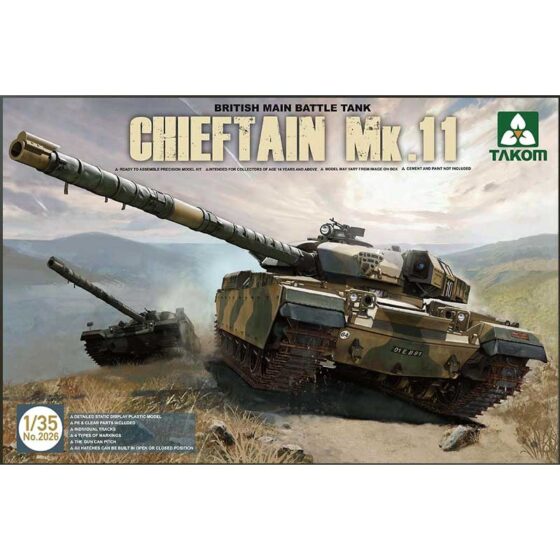 Takom Chieftain Mk 11 British Main Battle Tank (1/35) 02026 Takom Chieftain Mk 11 British Main Battle Tank (1/35) 02026
