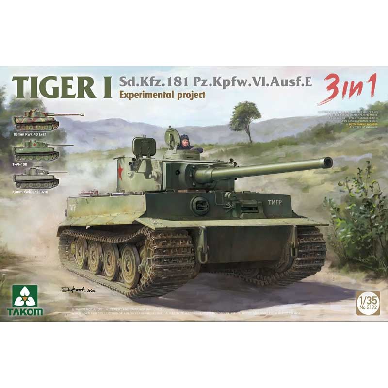 Takom German Army WWII Tiger I Experimental Project (1/35) 2192